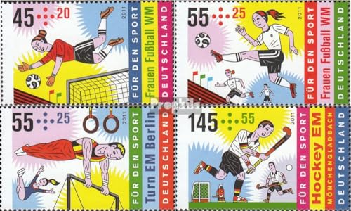 Prophila Collection BRD (BR.Deutschland) 2857-2860 (kompl.Ausg.) FDC Ersttagsbrief 2011 Fußball-WM der Frauen (Briefmarken für Sammler) Fußball von Prophila Collection