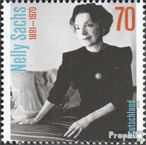 Prophila Collection BRD (BR.Deutschland) 3230 (kompl.Ausg.) postfrisch ** MNH 2016 Nelly Sachs (Briefmarken für Sammler) von Prophila Collection