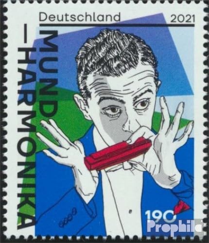 Prophila Collection BRD (BR.Deutschland) 3601 (kompl.Ausg.) postfrisch ** MNH 2021 Mundharmonika (Briefmarken für Sammler) Musik/Tanz von Prophila Collection