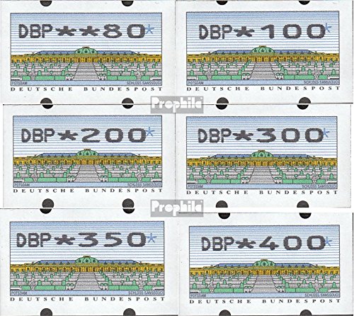 Prophila Collection BRD (BR.Deutschland) ATM2.2, Satz VS2 komplett (80, 100, 200, 300, 350, 400) 1993 Automatenmarken (Briefmarken für Sammler) von Prophila Collection