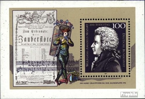 Prophila Collection BRD (BR.Deutschland) Block26 (kompl.Ausgabe) gestempelt 1991 W.A. Mozart (Briefmarken für Sammler) Musik/Tanz von Prophila Collection