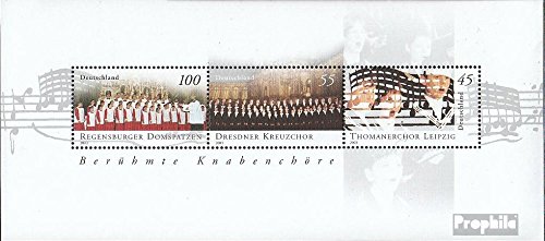 Prophila Collection BRD (BR.Deutschland) Block61 (kompl.Ausg.) postfrisch ** MNH 2003 Knabenchöre (Briefmarken für Sammler) Musik/Tanz von Prophila Collection