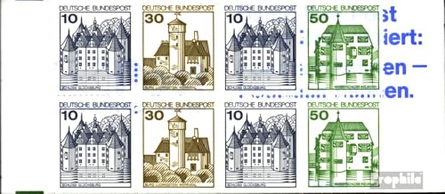 Prophila Collection BRD (BR.Deutschland) MH22II am K2 mZ mit Zählbalken (kompl.Ausg.) postfrisch ** MNH 1992 Burgen und Schlösser (Briefmarken für Sammler) von Prophila Collection