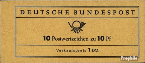 Prophila Collection BRD (BR.Deutschland) MH7a II (kompl.Ausg.) 25-26 Löcher in der Perforation postfrisch ** MNH 1961 Bedeutende Deutsche (Briefmarken für Sammler) von Prophila Collection