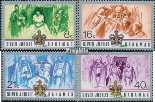 Prophila Collection Bahamas 410-413 (kompl.Ausg.) postfrisch ** MNH 1977 Königin Elisabeth II. (Briefmarken für Sammler) Britisches Königshaus (Diana, Charles, Elisabeth ..) von Prophila Collection