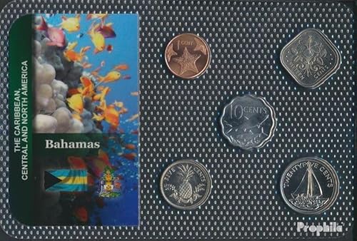 Prophila Collection Bahamas Stgl./unzirkuliert Kursmünzen Stgl./unzirkuliert ab 1974 1 Cent bis 25 Cents (Münzen für Sammler - kein Zahlungsmittel) Wassertiere von Prophila Collection