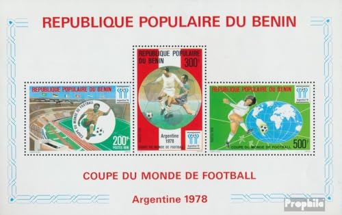 Prophila Collection Benin Block4 (kompl.Ausg.) postfrisch ** MNH 1978 Fußball (Briefmarken für Sammler) Fußball von Prophila Collection