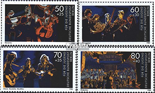 Prophila Collection Berlin (West) 807-810 (kompl.Ausg.) Ersttagsblatt 1988 Jugend musiziert (Briefmarken für Sammler) Musik/Tanz von Prophila Collection