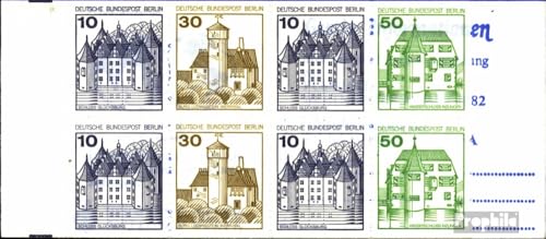 Prophila Collection Berlin (West) MH11dd mit Zählbalken (kompl.Ausg.) r höherstehend postfrisch ** MNH 1980 Burgen und Schlösser (Briefmarken für Sammler) von Prophila Collection