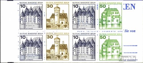 Prophila Collection Berlin (West) MH11ed mit Zählbalken (kompl.Ausg.) r höherstehend postfrisch ** MNH 1980 Burgen und Schlösser (Briefmarken für Sammler) von Prophila Collection
