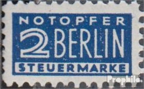 Prophila Collection Bizone (Alliierte Besetzung) Z2H W Zwangszuschlag gezähnt L 11 1/2 gestempelt 1948 Notopfer Berlin (Briefmarken für Sammler) von Prophila Collection