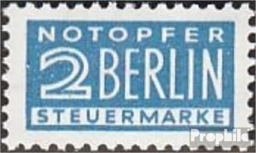 Prophila Collection Bizone (Alliierte Besetzung) Z6V Zwangszuschlag mit Wasserzeichen 3Y gestempelt 1950 Notopfer Berlin (Briefmarken für Sammler) von Prophila Collection