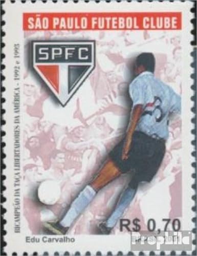 Prophila Collection Brasilien 3215 (kompl.Ausg.) postfrisch ** MNH 2001 Fußball Sao Paulo (Briefmarken für Sammler) Fußball von Prophila Collection