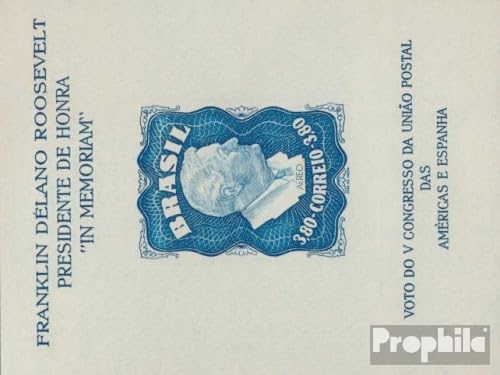 Prophila Collection Brasilien Block10X (kompl.Ausg.) ungebraucht 1949 Roosevelt (Briefmarken für Sammler) von Prophila Collection
