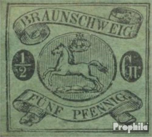Prophila Collection Braunschweig 10A x Pracht geprüft dünnes Papier gestempelt 1863 Wappen (Briefmarken für Sammler) Flaggen/Wappen/Landkarten von Prophila Collection
