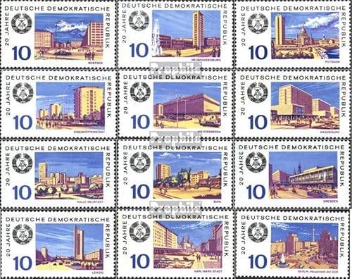 Prophila Collection DDR 1495-1506 (kompl.Ausgabe) gestempelt 1969 20 Jahre DDR (Briefmarken für Sammler) von Prophila Collection