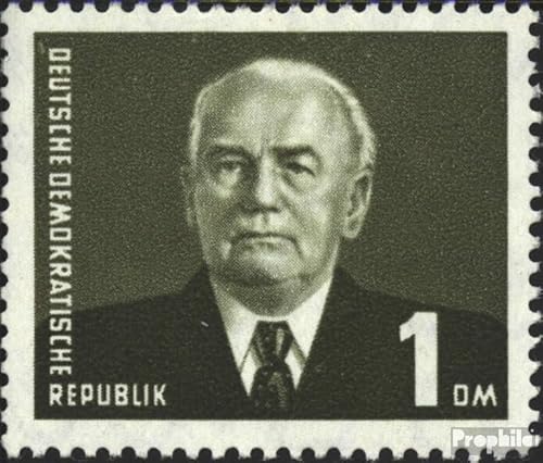Prophila Collection DDR 342bb III X II scharfes Bild postfrisch ** MNH 1953 Präsident Wilhelm Pieck (Briefmarken für Sammler) von Prophila Collection