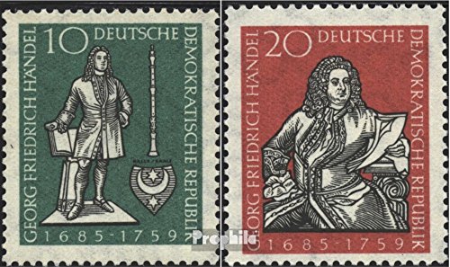 Prophila Collection DDR 682-683 (kompl.Ausgabe) postfrisch ** MNH 1959 Georg Friedrich Händel (Briefmarken für Sammler) Musik/Tanz von Prophila Collection