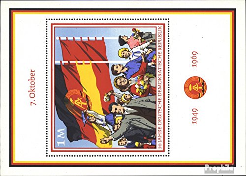 Prophila Collection DDR Block29 (kompl.Ausgabe) postfrisch ** MNH 1969 20 Jahre DDR (Briefmarken für Sammler) von Prophila Collection