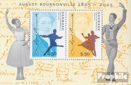 Prophila Collection Dänemark Block25 (kompl.Ausg.) postfrisch ** MNH 2005 Bournonville (Briefmarken für Sammler) Musik/Tanz von Prophila Collection