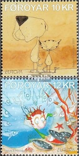 Prophila Collection Dänemark - Färöer 698-699 (kompl.Ausg.) FDC Ersttagsbrief 2010 Europa: Kinderbücher (Briefmarken für Sammler) Comics von Prophila Collection