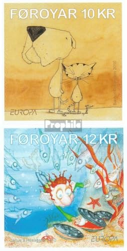 Prophila Collection Dänemark - Färöer 700-701 (kompl.Ausg.) FDC Ersttagsbrief 2010 Europa: Kinderbücher (Briefmarken für Sammler) Comics von Prophila Collection