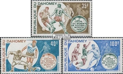 Prophila Collection Dahomey 539-541 (kompl.Ausg.) postfrisch ** MNH 1974 Fußball (Briefmarken für Sammler) Fußball von Prophila Collection