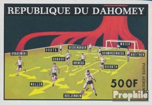 Prophila Collection Dahomey 609B (kompl.Ausg.) ungezähnt postfrisch ** MNH 1974 Fußball (Briefmarken für Sammler) Fußball von Prophila Collection