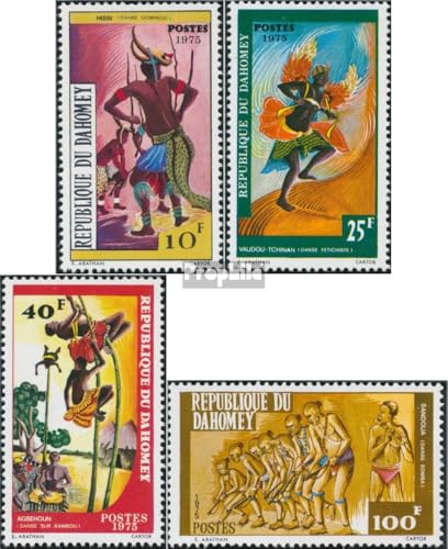 Prophila Collection Dahomey 620-623 (kompl.Ausg.) postfrisch ** MNH 1975 Tänze (Briefmarken für Sammler) Musik/Tanz von Prophila Collection