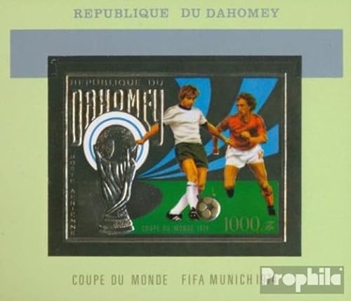 Prophila Collection Dahomey Block38 (kompl.Ausg.) postfrisch ** MNH 1974 Fußball (Briefmarken für Sammler) Fußball von Prophila Collection