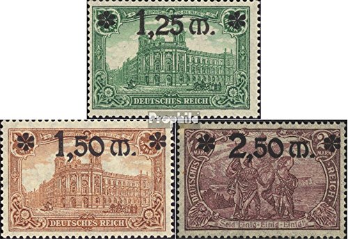 Prophila Collection Deutsches Reich 116-118 (kompl.Ausg.) postfrisch ** MNH 1920 Aufdruckausgabe (Briefmarken für Sammler) von Prophila Collection