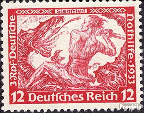 Prophila Collection Deutsches Reich 504A Zähnung 20:15 mit Falz 1933 R.Wagner (Briefmarken für Sammler) Musik/Tanz von Prophila Collection