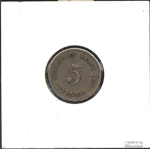 Prophila Collection Deutsches Reich Jägernr: 3 1875 B schön Kupfer-Nickel schön 1875 5 Pfennig Kleiner Reichsadler (Münzen für Sammler - kein Zahlungsmittel) von Prophila Collection