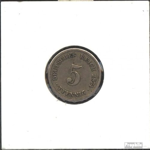 Prophila Collection Deutsches Reich Jägernr: 3 1876 A schön Kupfer-Nickel schön 1876 5 Pfennig Kleiner Reichsadler (Münzen für Sammler - kein Zahlungsmittel) von Prophila Collection