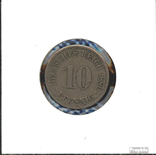 Prophila Collection Deutsches Reich Jägernr: 4 1889 J sehr schön Kupfer-Nickel sehr schön 1889 10 Pfennig Kleiner Reichsadler (Münzen für Sammler - kein Zahlungsmittel) von Prophila Collection