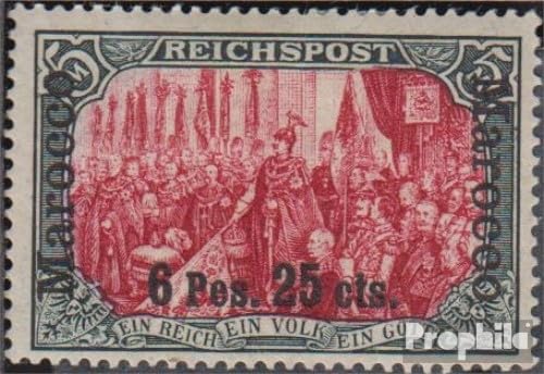 Prophila Collection Dt. Post Marokko 19I Type III mit Falz 1903 Germania-Aufdruck (Briefmarken für Sammler) von Prophila Collection