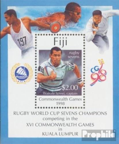 Prophila Collection Fidschi-Inseln Block27 (kompl.Ausg.) postfrisch ** MNH 1998 Commonwealth Spiele (Briefmarken für Sammler) Sport Sonstige von Prophila Collection
