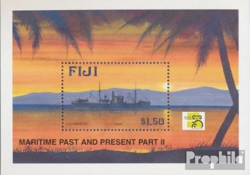 Prophila Collection Fidschi-Inseln Block29 (kompl.Ausg.) postfrisch ** MNH 1999 Schifffahrt in Fidschi (Briefmarken für Sammler) Seefahrt/Schiffe von Prophila Collection
