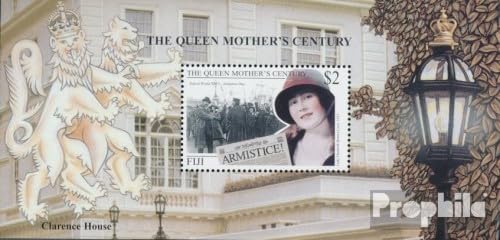 Prophila Collection Fidschi-Inseln Block32 (kompl.Ausg.) postfrisch ** MNH 1999 Königin Elisabeth (Briefmarken für Sammler) Britisches Königshaus (Diana, Charles, Elisabeth ..) von Prophila Collection