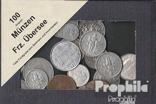 Prophila Collection Frankreich 100 Gramm Münzkiloware Französische Überseegebiete (Münzen für Sammler - kein Zahlungsmittel) von Prophila Collection