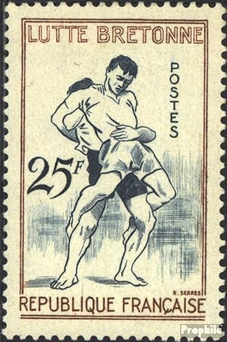 Prophila Collection Frankreich 1200 postfrisch ** MNH 1958 Traditionsspiele (Briefmarken für Sammler) Kampfsport (Boxen/Fechten/Ringen/Karate …) von Prophila Collection