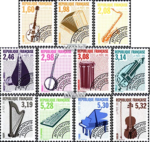 Prophila Collection Frankreich 2871-2881 (kompl.Ausg.) postfrisch ** MNH 1992 Musikinstrumente (Briefmarken für Sammler) Musik/Tanz von Prophila Collection