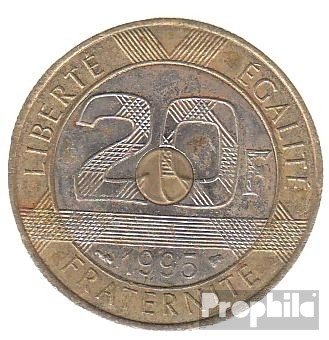 Prophila Collection Frankreich KM-Nr. : 1008 1993 vorzüglich Trimetall vorzüglich 1993 20 Francs Mont St. Michel (Münzen für Sammler - kein Zahlungsmittel) von Prophila Collection