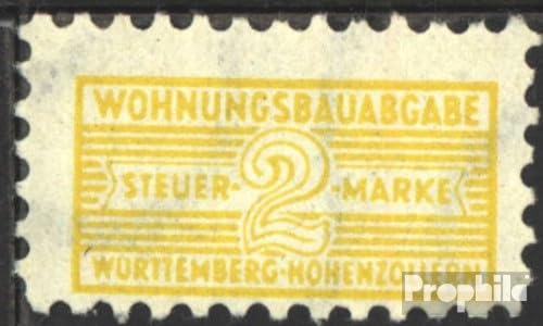 Prophila Collection Franz. Zone-Württemberg Z3b (kompl.Ausg.) geprüft Zwangszuschlag gestempelt 1949 Wohnungsbauabgabe (Briefmarken für Sammler) von Prophila Collection