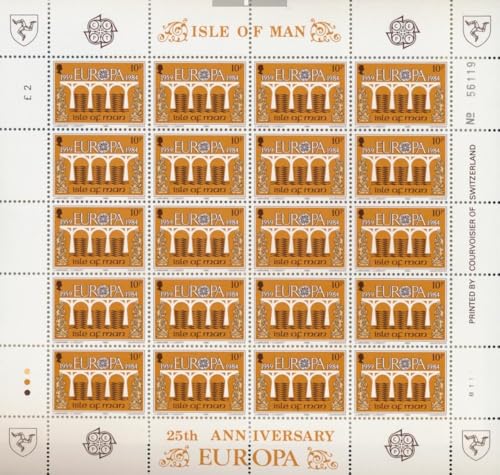 Prophila Collection GB - Isle of Man 261Klb-262Klb Kleinbogen (kompl.Ausg.) postfrisch ** MNH 1984 Europamarken (Briefmarken für Sammler) von Prophila Collection