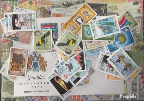 Prophila Collection Gambia 500 Verschiedene Marken (Briefmarken für Sammler) von Prophila Collection