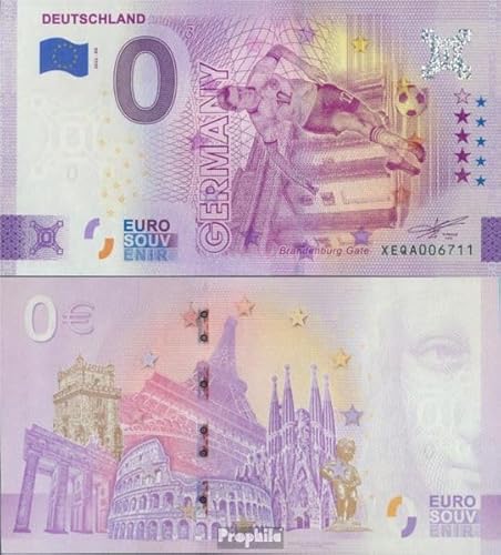 Prophila Collection Geldschein BRD (BR.Deutschland) 0 Euro Souvenirschein Deutschland bankfrisch 2022 Fußball-WM 2022 in Katar (Banknoten für Sammler) Fußball von Prophila Collection