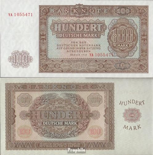 Prophila Collection Geldschein DDR Rosenbg: 353b KN 7stellig, Ersatznote bankfrisch 1955 100 Deutsche Mark (Banknoten für Sammler - kein Zahlungsmittel) von Prophila Collection