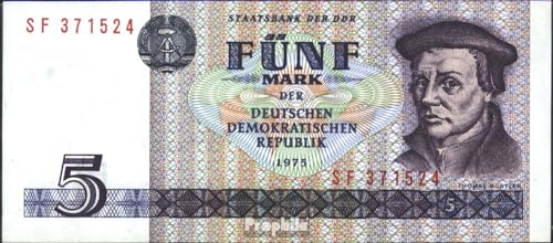 Prophila Collection Geldschein DDR Rosenbg: 361a, Kontrollnummer 6stellig, Typensatz ab 1979 in Umlauf gebraucht (III) 1975 5 Mark (Banknoten für Sammler - kein Zahlungsmittel) Autos/Straßenverkehr von Prophila Collection