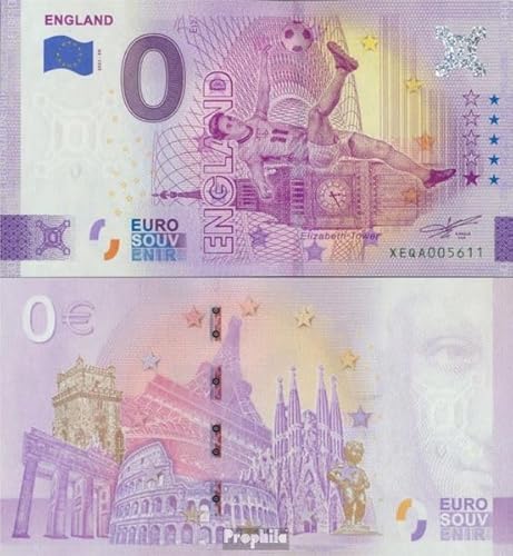 Prophila Collection Geldschein GB - England 0 Euro Souvenirschein England bankfrisch 2022 Fußball-WM 2022 in Katar (Banknoten für Sammler) Fußball von Prophila Collection